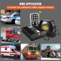 200W 18 dźwiękowy głośny alarm ostrzegawczy samochodu alarm przeciwpożarowy głośnik MIC
