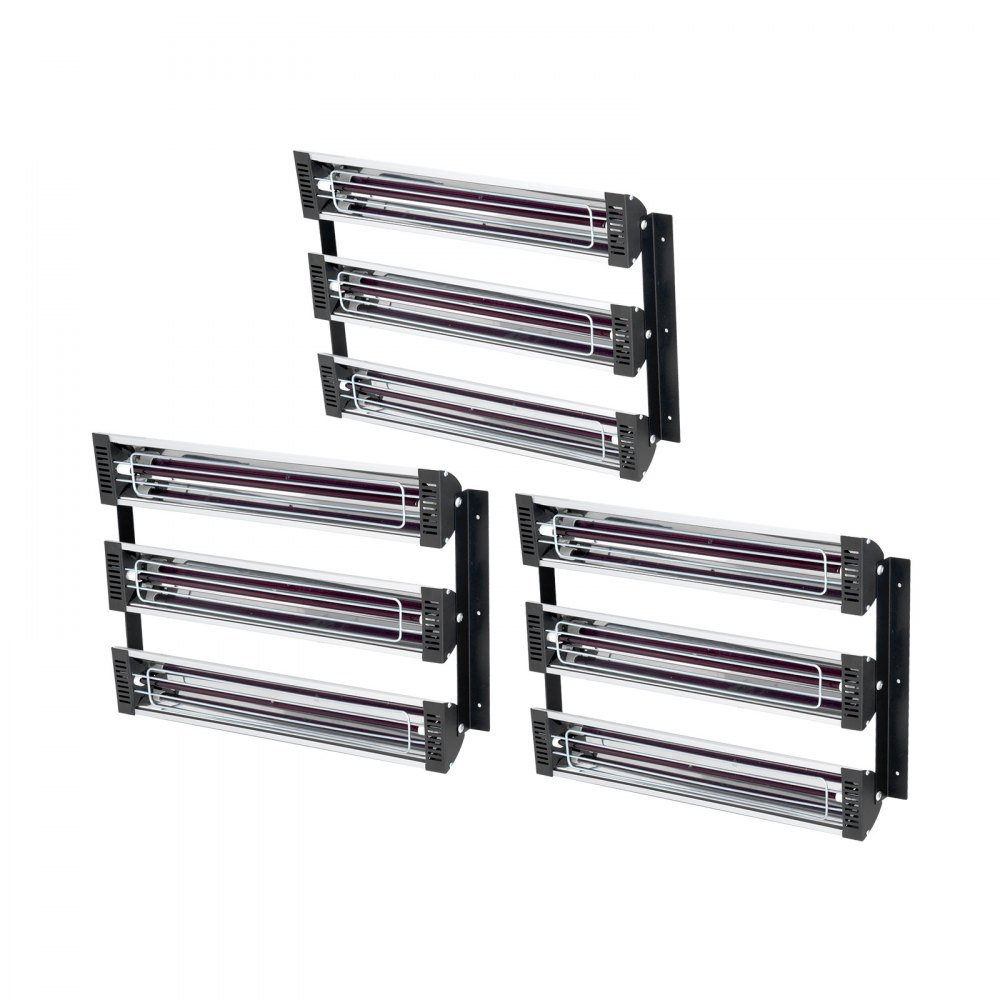 VEVOR 3x suszarka do farb reflektor promiennik podczerwieni lampa na podczerwień 3kW