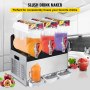 Commercial 3 Tank Frozen Drink Slush Slushy Making Machine Smoothie Maker 220V