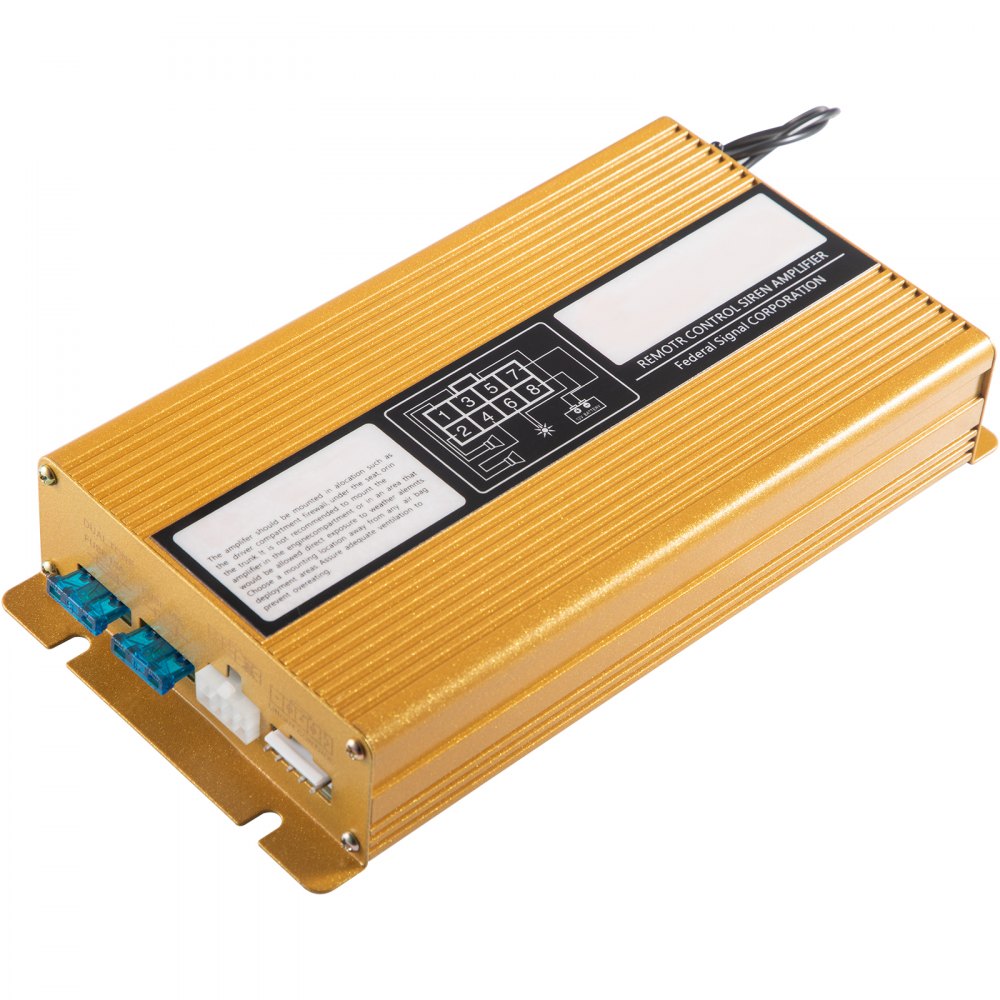 Głośniki alarmowe VEVOR 2 400 W 12 V, syrena samochodowa, 8 tonów, uniwersalna syrena policyjna, strażacka, klakson, głośnik, klakson ostrzegawczy z tworzywa sztucznego, głośnik alarmowy z mikrofonem ręcznym