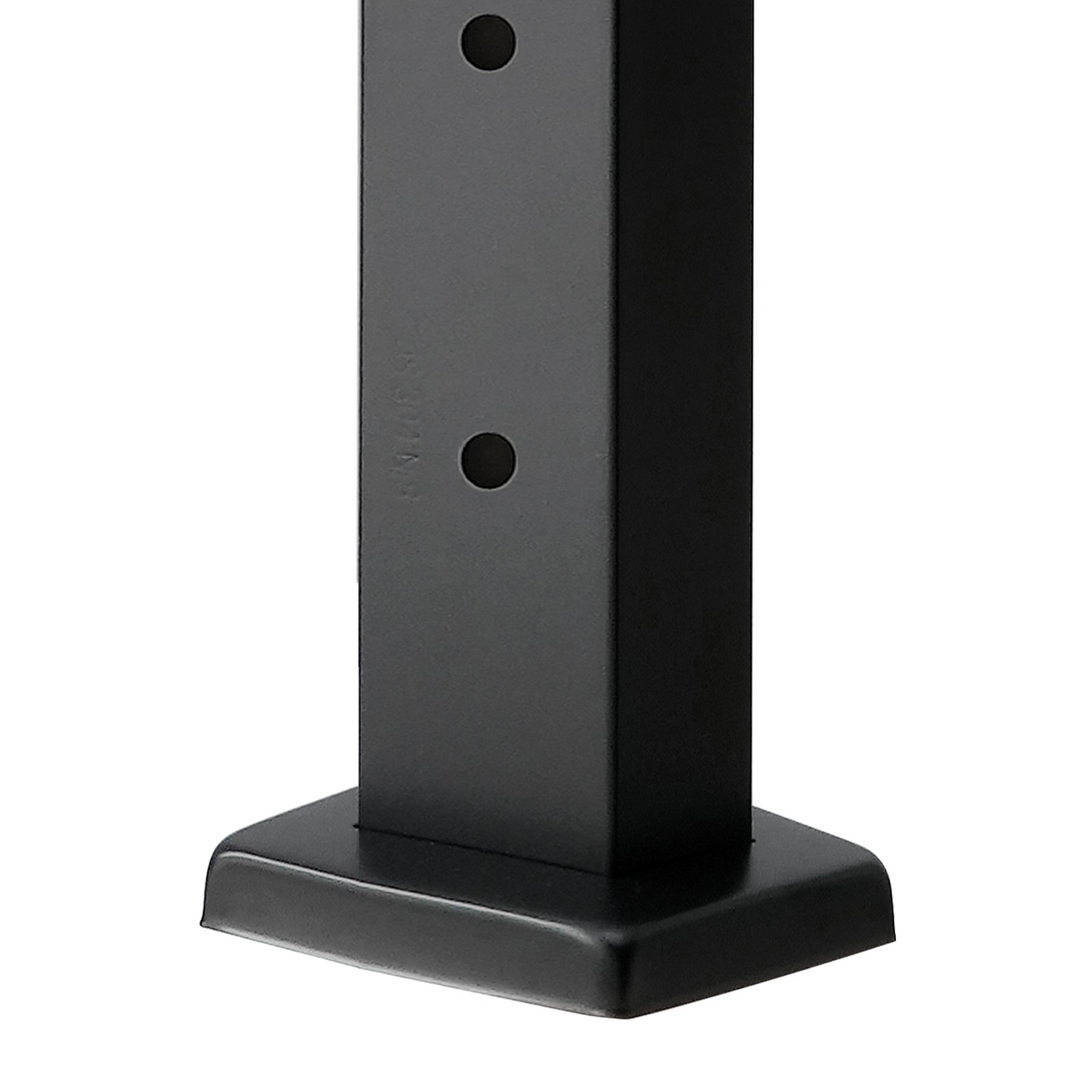VEVOR 4-pack cable railing posts, 106.7x3x5cm deck railing posts with horizontal & pre-drilled holes, SUS304, with horizontal & curved bracket, black, 4JZLGZXHS106REP67001V0