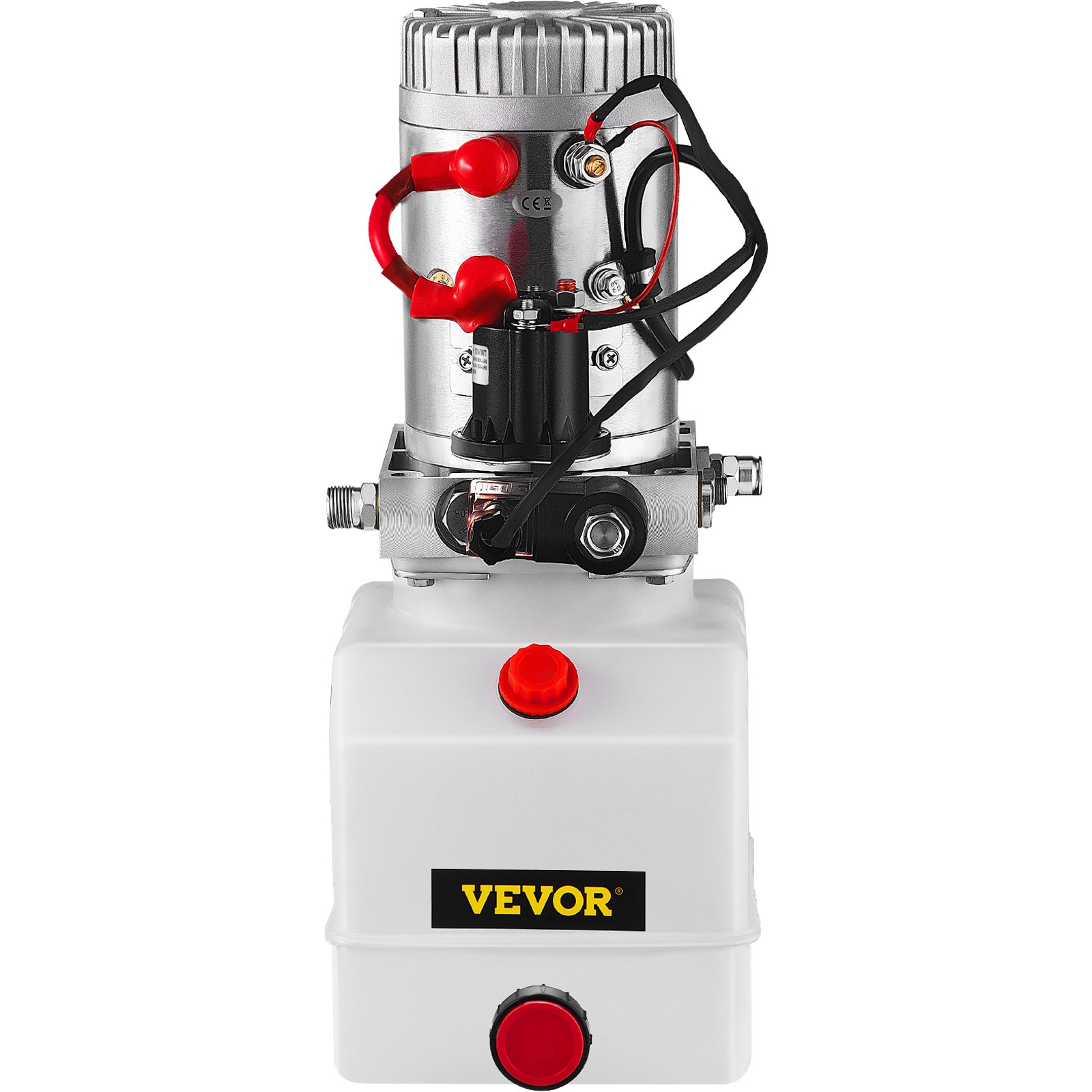 VEVOR  4L Hydraulikpumpe Nenndrehzahl, 2850R / MIN Hydraulikaggregat Einfachwirkend, Kipperpumpe, Hydraulikaggregat, hydraulik pumpe mit Tank aus Kunststoff