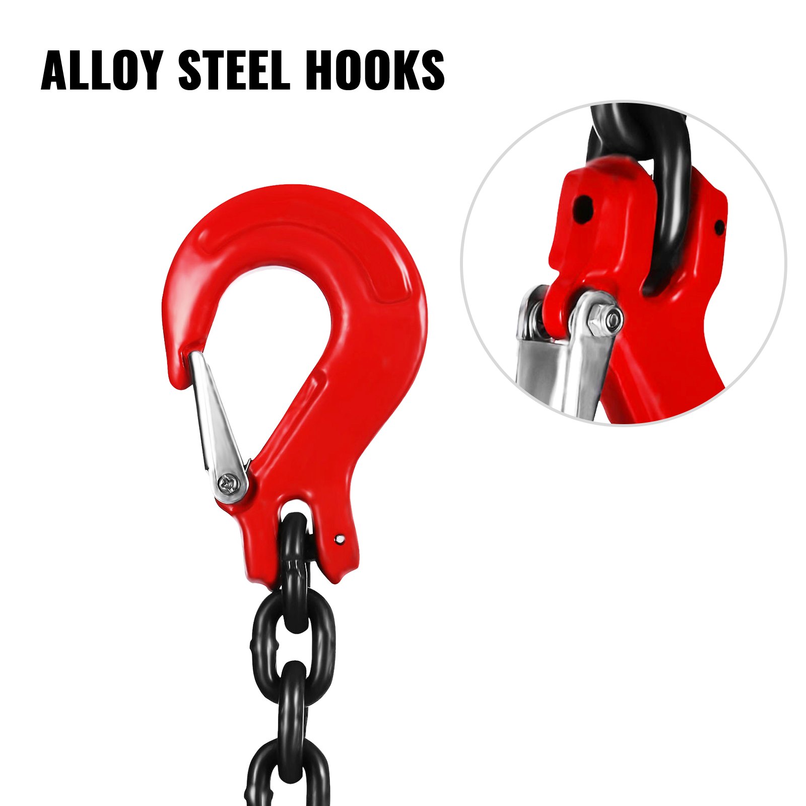 4m Heavy Duty Lifting Chain Sling Podnosi 5 ton z 4 nogami Klasa 80 6600Lb