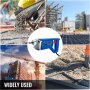 Wibrator elektryczny do betonu VEVOR, wibrator butelkowy 800 W, wibrator ręczny z igłą o średnicy 35 mm, wibrator wewnętrzny o wadze wału 150 cm, wibrator butelkowy, mocna zagęszczarka do betonu z wężem 1,5 m