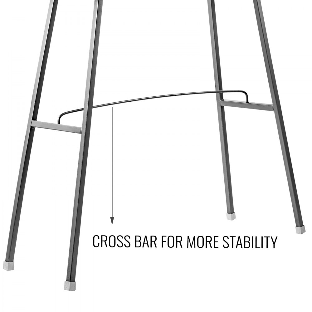 VEVOR Grillrost Rund, 17 cm Grillrost Edelstahl, 1,8 cm Grillrost Rund 304 Edelstahl, 8 kg Grillrost Gusseisen, Grillrost Bürste Leicht zu tragen und zu lagern