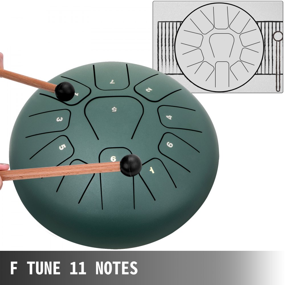 Bęben językowy powiesić instrument perkusyjny 11 nut, powiesić instrument perkusyjny 20 cm