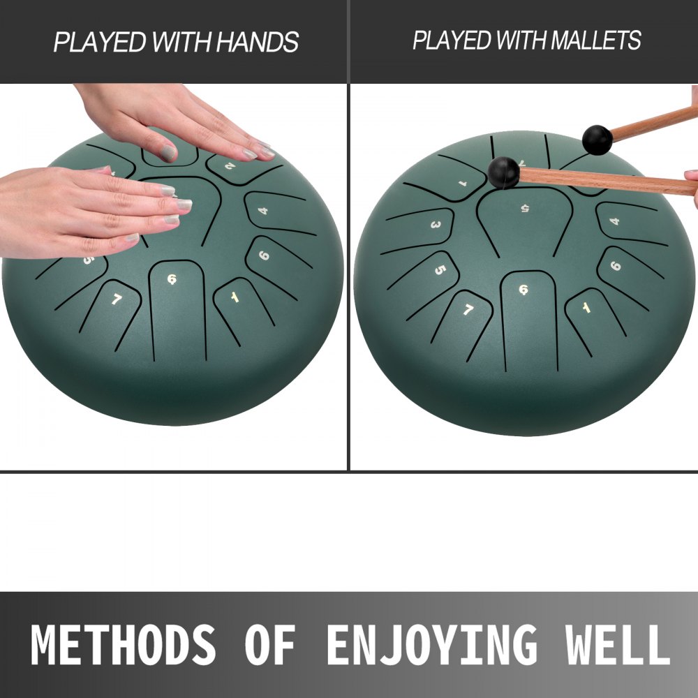 Bęben językowy powiesić instrument perkusyjny 11 nut, powiesić instrument perkusyjny 20 cm