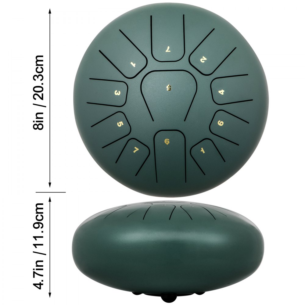 Bęben językowy powiesić instrument perkusyjny 11 nut, powiesić instrument perkusyjny 20 cm