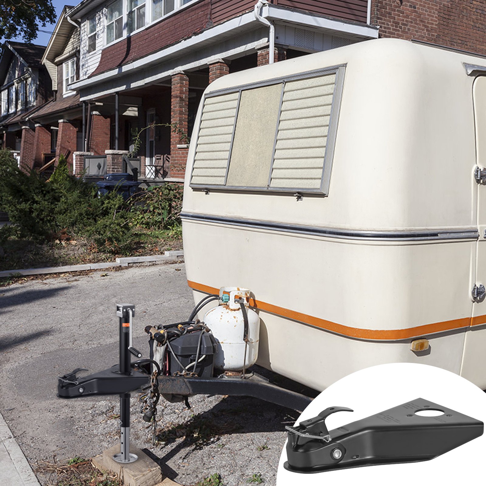 Hak holowniczy VEVOR, stalowy pazur, maks. uciąg 3629 kg, hak holowniczy do przyczepy typu A 237 x 95 x 180 mm, kompatybilny rozmiar kuli 50,8 mm, idealny do samochodów typu pickup, kombi i SUV-ów