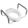 VEVOR Raised Toilet Seat with Arms, 136.1 kg Load Capacity, 88.9 mm Lift Height, Widened Commode Elevated Toilet Seat Riser with Padded Handles for Seniors, Elderly, Handicap, Disabled, and Adults