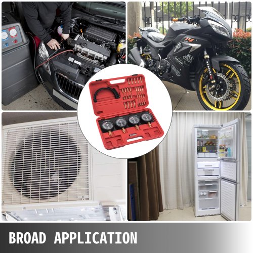 Pro Fuel Vacuum Gaźnik Synchronizator synchronizacji carb Zestaw wskaźników Gumowy wąż