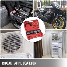 VEVOR Pompa Próżniowa Pro Fuel Vacuum Gaźnik Synchronizator Synchronizacji Carb Zestaw Wskaźników Gumowy Wąż