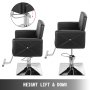 150kg krzesło fryzjerskie Hydrauliczne krzesło fryzjerskie Fotel fryzjerski ze skóry PU do SPA