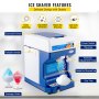 120 kg / h Ice Shaver Snow Cone Frozen Ice Shaving Slushie Maker Commercial Machine