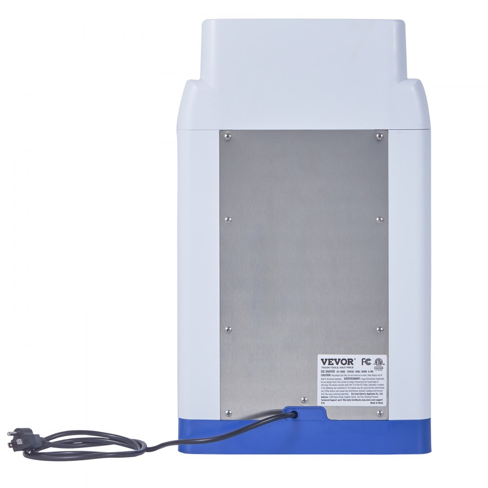 VEVOR Ice Crusher Maszyna do kruszenia lodu 120 kg/h, ABS Kruszarka do lodu 650 W, 290 x 390 x 440 mm Energooszczędna maszyna z plastikową miską i 4 ostrzami