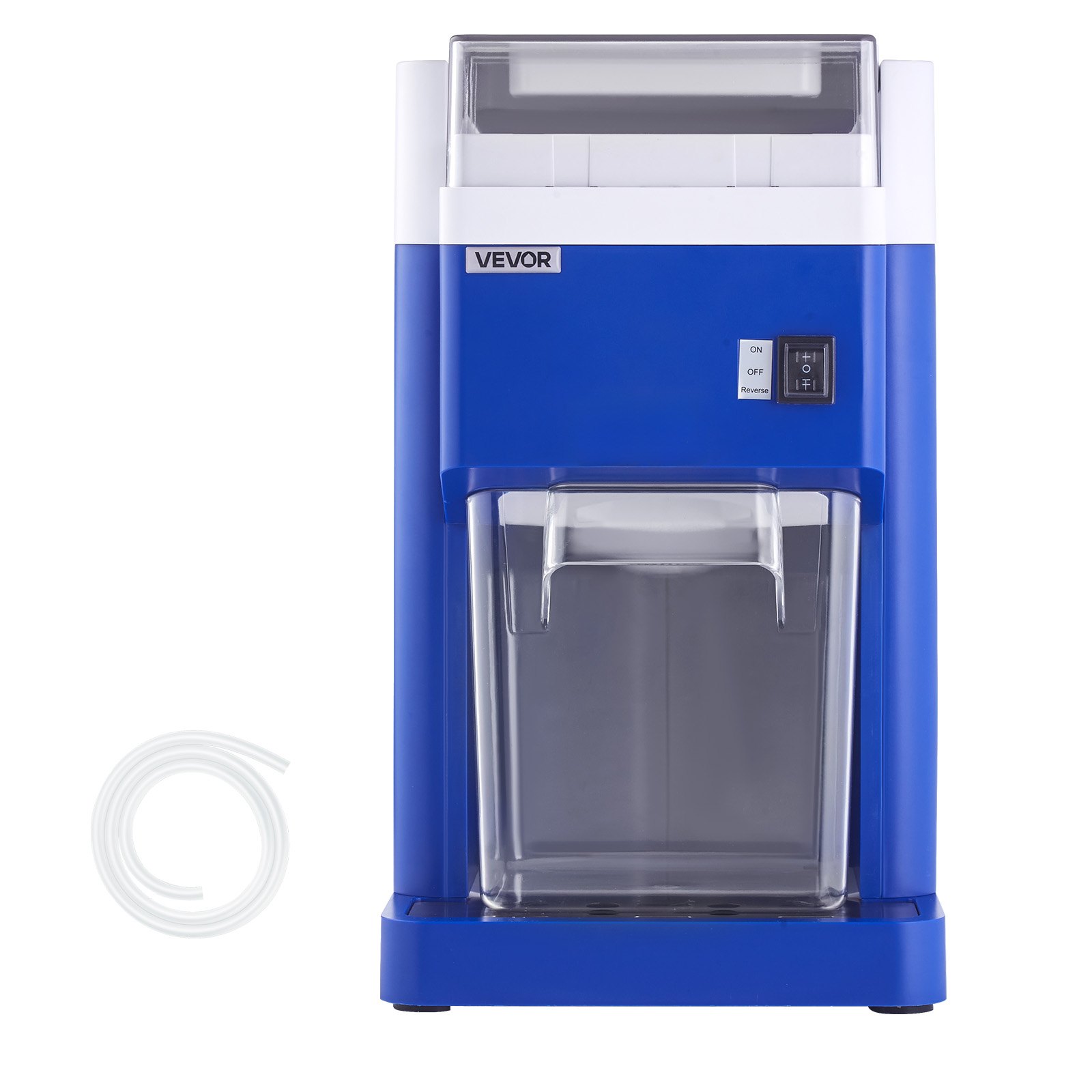 VEVOR Komercyjna kruszarka do lodu, pojemność 1,8 l, drobna i puszysta, z silnikiem 300 W i ostrzami ze stali nierdzewnej, komercyjna kruszarka do lodu do cukierni, spotkań rodzinnych, restauracji, niebieska