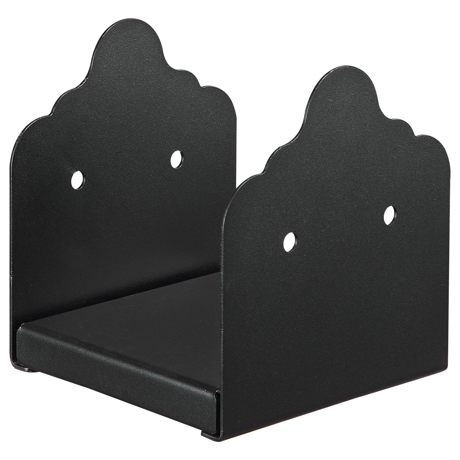 Wspornik słupka VEVOR, 2 sztuki, wymiary wewnętrzne 150 x 141 mm, kompatybilny ze słupkami 152,4 x 139,7 / 139,7 x 139,7 / 147,3 x 139,7 mm, tuleja przykręcana do podstawy wspornika balustrady tarasu altany, kolor czarny