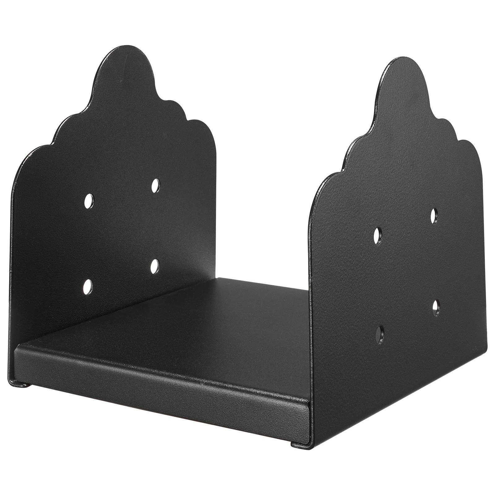 Wspornik słupka VEVOR, 2 sztuki, wymiary wewnętrzne 200 x 190 mm do słupków 203,2 x 190/190 x 190 mm, tuleja ze stali węglowej, przykręcana, idealna do podstawy balustrady altany, czarna