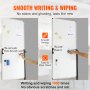 VEVOR Rolling Magnetic Whiteboard 611 x 1220mm, przenośna tablica z regulacją wysokości ze stojakiem, dwustronna tablica z kółkami, mobilna tablica do biura, klasy i domu
