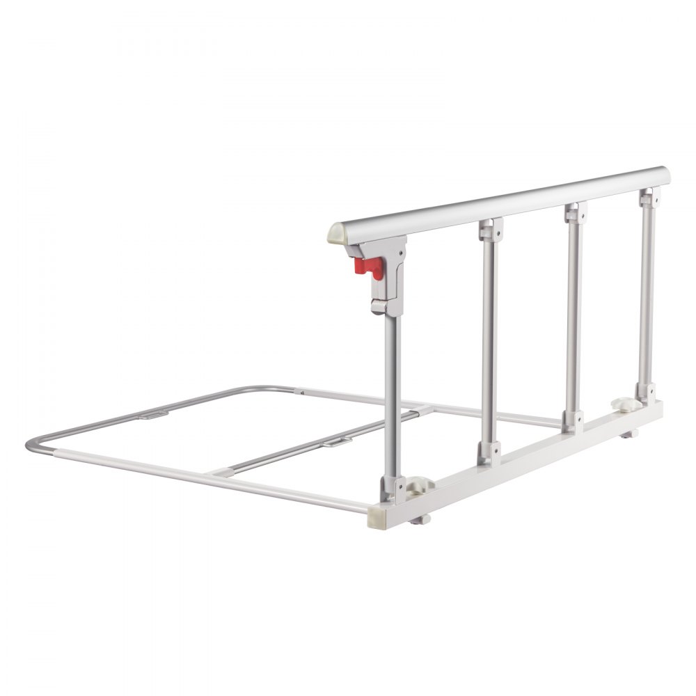VEVOR składana barierka zabezpieczająca łóżko dla seniorów, 97 cm barierka zabezpieczająca łóżko z paskiem mocującym, zabezpieczenie przed upadkiem, ochrona krawędzi, barierka łóżka dla seniorów, pasuje do łóżek typu king-size, queen-size, pełnowymiarowych i pojedynczych