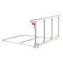 VEVOR Foldable Bed Rail for Elderly, 97 cm Bedside Assist Rail with Fixing Strap, Adjustable Height Pipe Bedside Cane, High-Strength Metal Senior Bed Bar, Hand Guard Grab Fits King, Queen, Full, Twin