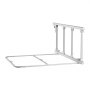 VEVOR Foldable Bed Rail for Elderly, 97 cm Bedside Assist Rail with Fixing Strap, Adjustable Height Pipe Bedside Cane, High-Strength Metal Senior Bed Bar, Hand Guard Grab Fits King, Queen, Full, Twin