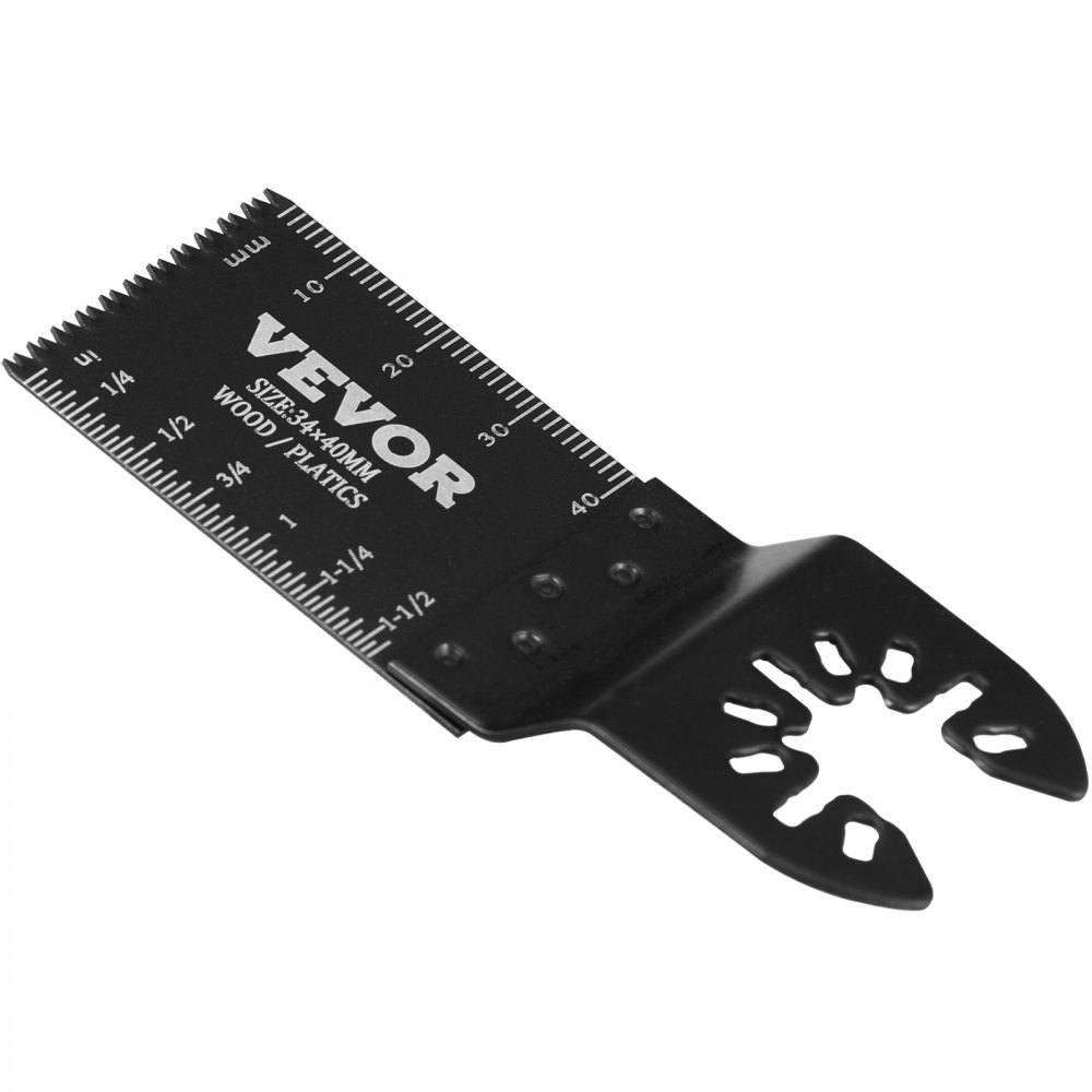 VEVOR 50x Brzeszczoty do piły wielofunkcyjne 9x3,4 cm Narzędzie oscylacyjne Stal wysokowęglowa (HCS) Interfejs szybkiej wymiany Kompatybilny z 95% narzędzi oscylacyjnych dostępnych na rynku