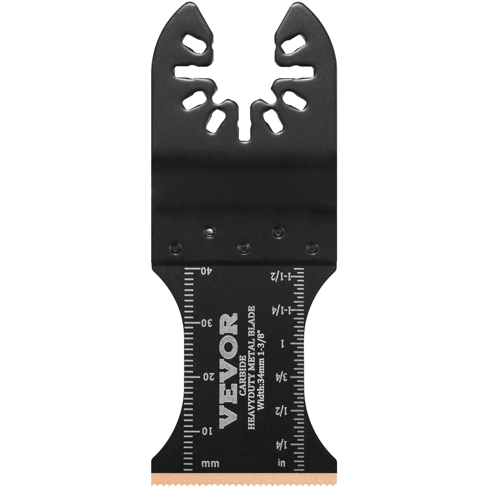 Wielofunkcyjne narzędzie oscylacyjne VEVOR z 3 brzeszczotami 3,4 x 9 cm, wykonane ze stali z węglika tytanu, z interfejsem szybkiej wymiany, kompatybilne z 95% dostępnych na rynku narzędzi oscylacyjnych