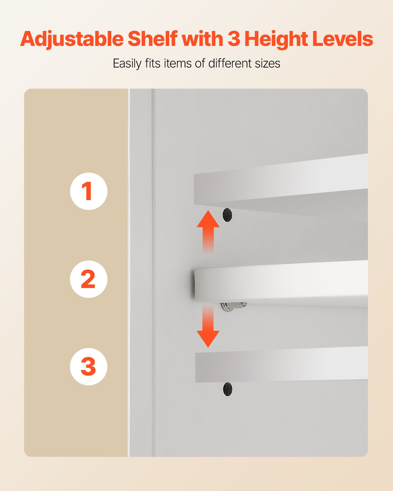 Szafka łazienkowa VEVOR z 2 drzwiami i regulowanymi półkami, szafka do przechowywania nad toaletą do montażu na ścianie, wisząca szafka z 3 otwartymi przegrodami do kuchni i toalety