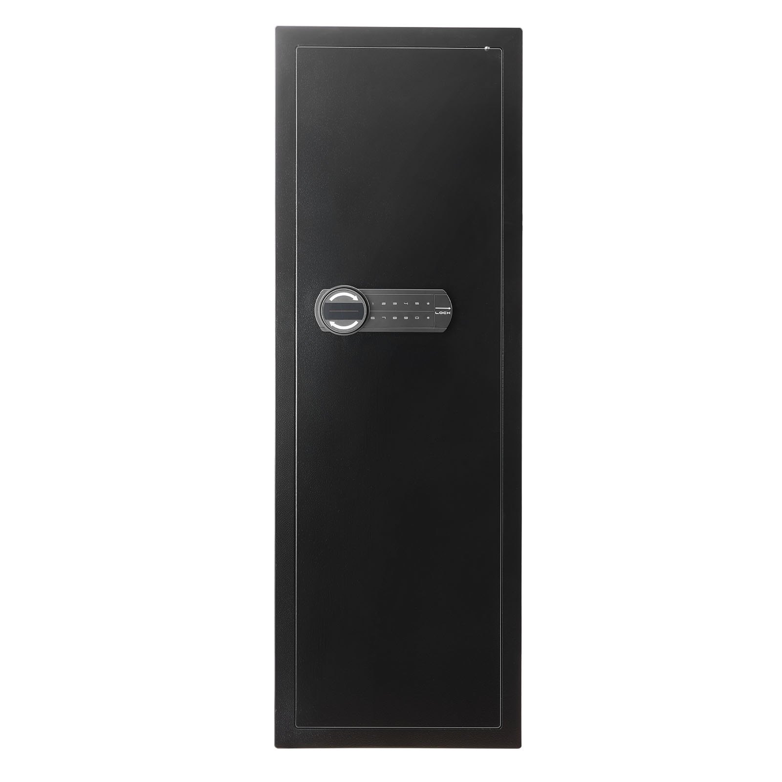 VEVOR Wall Safe, 4-Tier Hidden Wall Mounted Gun Safe with Password & Key, Q235 Cold-Rolled Steel In-Wall Box with LED Lighting, 3 Adjustable Shelves & Key Holders for Money, Jewelry, Passport, Black