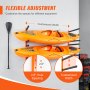 VEVOR Kayak Wieszak na kajak do montażu na ścianie 1168 x 850 x 45 mm, stojak na kajak 4 kajaki 797,5 ± 10 mm Długość ramienia nośnego, 181,6 kg Nośność Stojak do przechowywania kajaków Wytrzymałe haki do przechowywania kajaków