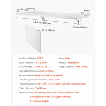 VEVOR składany stół ścienny stół składany stół do jadalni stół kuchenny stół ścienny 90x50cm 50kg