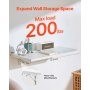Składany stół ścienny VEVOR, 120 x 50 cm, stół składany, biurko wiszące z żelaznym uchwytem, ​​składane biurko do małych przestrzeni, gabinetu, jadalni, pralni, kuchni, baru, biały