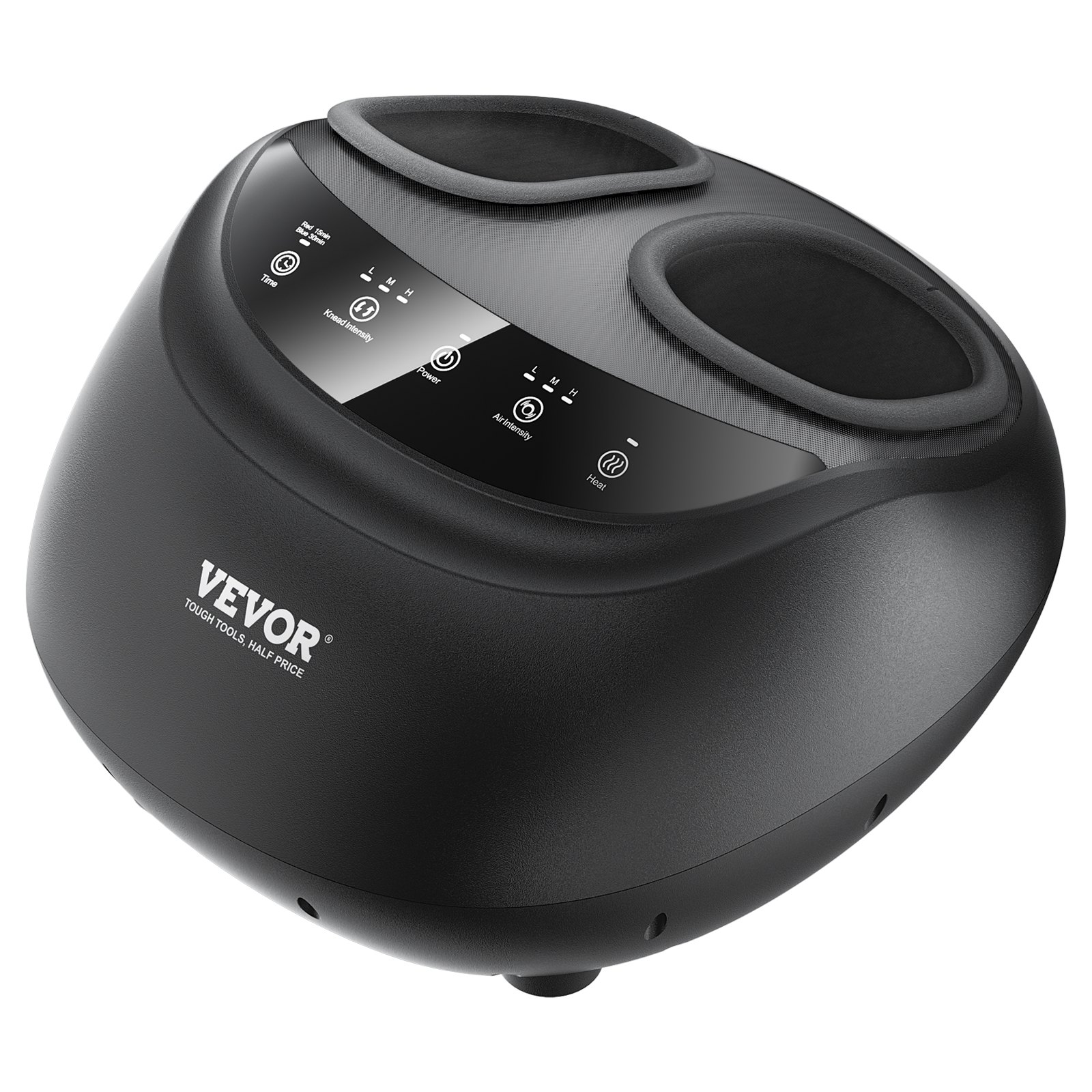 Masażer do stóp Shiatsu VEVOR z funkcją ogrzewania, głęboko ugniatający masażer do stóp z kompresją, skrobaniem i wałkowaniem, przeznaczony do leczenia zapalenia powięzi podeszwowej i bólu neuropatii, ogrzewacz do stóp dla mężczyzn i kobiet