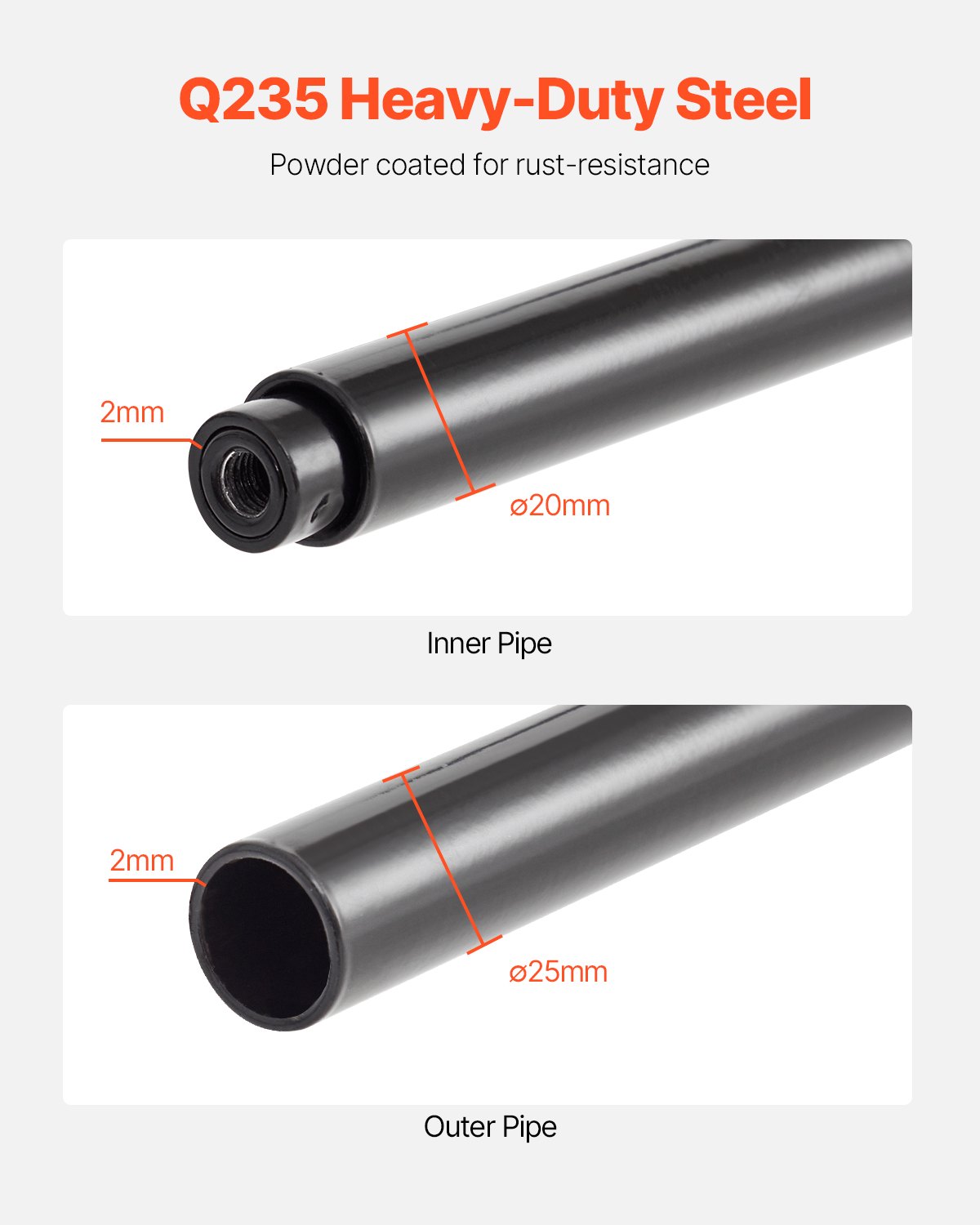 Regał garażowy na opony VEVOR, montowany na ścianie, 812-1219 mm, regulowany, wytrzymały, stalowy regał do przechowywania opon standardowych (R355,6 do R508 mm), maks. nośność 136 kg
