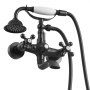 VEVOR Clawfoot Tub Faucet, Wall Mount Bathtub Faucets with Handheld Shower, Vintage Oil-Rubbed Bronze Clawfoot Tub Filler Faucet Shower Kit with Adjustable Swing Arms & 360° Rotation Spout for Bathtubs