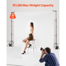 VEVOR Tło Stojak Tło System Studio Fotograficzne Regulowany 300x300cm