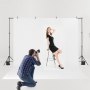 VEVOR Statyw do tła, regulowany statyw do zdjęć (tło: 198 x 300 cm), przenośny statyw do tła z 5 prętami, stojak na ekran do fotografii produktowej, fotografii studyjnej