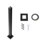 Zacisk szklany VEVOR, wspornik balustrady szklanej o wysokości 95 cm do szkła hartowanego o grubości 0,9-1,2 cm, zacisk montażowy do szkła ze stali nierdzewnej 304, wspornik półki szklanej na balkon, do ogrodu, na taras, schody, czarny