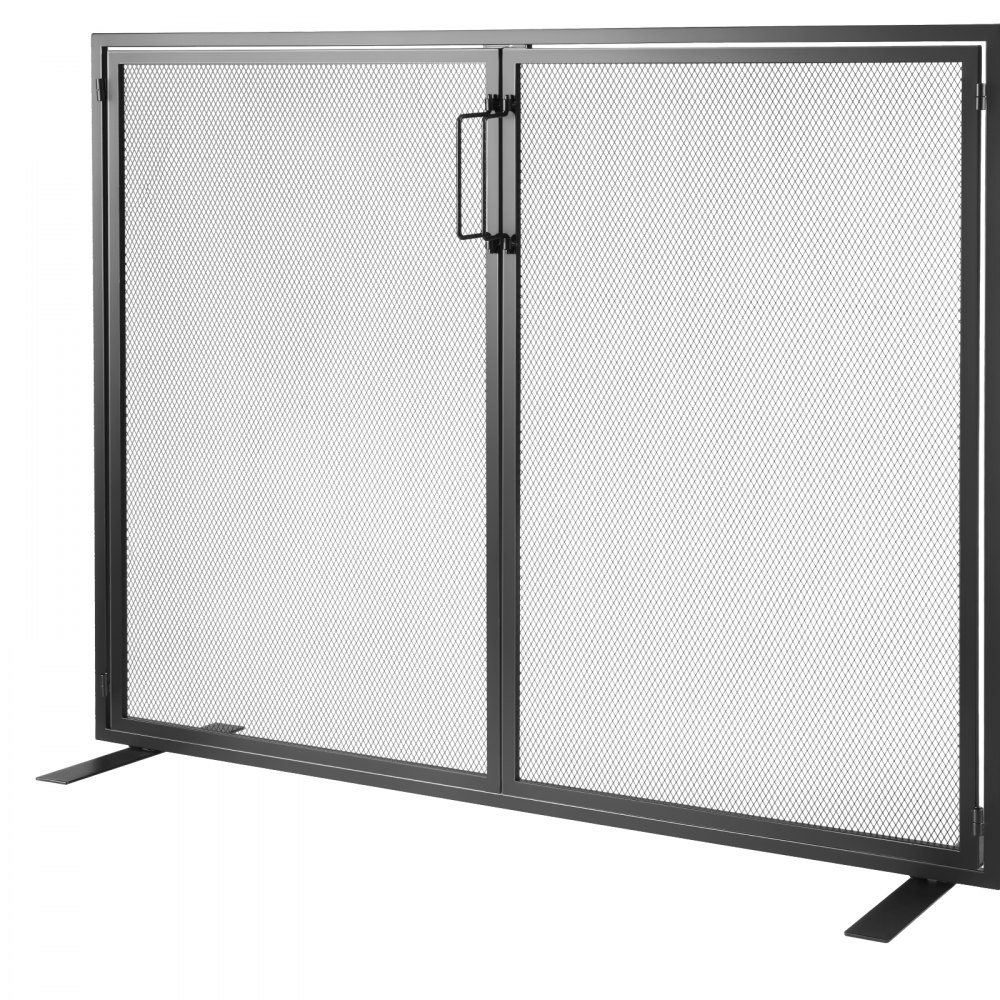 Osłona kominka VEVOR Spark Guard z żelaza 990 mm Osłona kominka Osłona pieca Osłona pieca Vintage 0-40 °C Osłona kominka Osłona pieca Osłona ekranu pieca przed latającymi iskrami