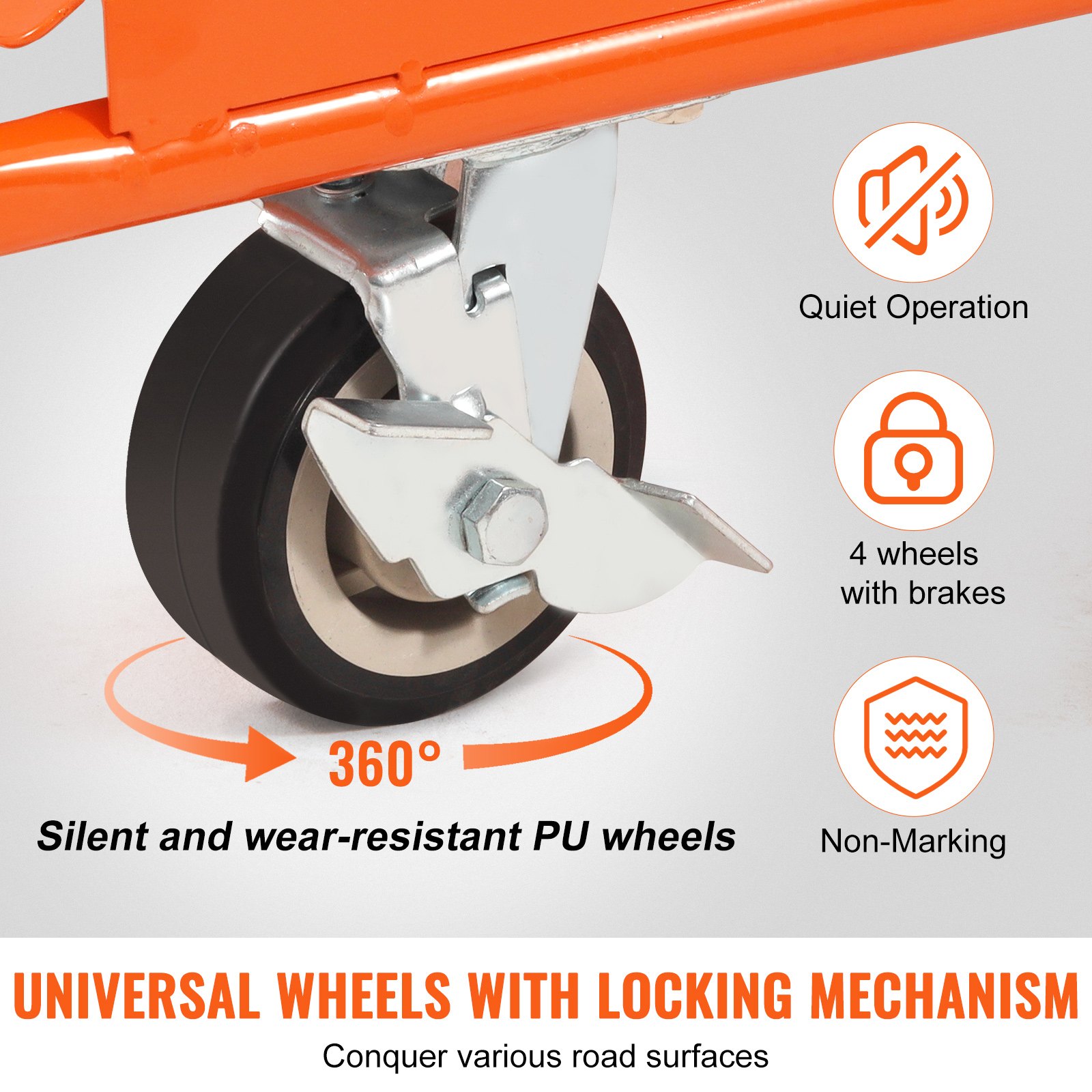 Wózek do transportu płyt VEVOR o udźwigu 1360 kg Wózek do transportu płyt Q235 Stalowy transporter płyt z kołami uniwersalnymi Pomoc w transporcie Wózek platformowy do transportu płyt Wózek o dużej wytrzymałości 1155 x 555 x 1180 mm