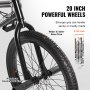Rower BMX VEVOR Freestyle BMX, koło 50,8 cm z 4 kołkami, rowery dla początkujących i średniozaawansowanych, nośność 100 kg, rowery BMX ze stopu aluminium, dla nastolatków, dorosłych, mężczyzn i kobiet, kolor czarny