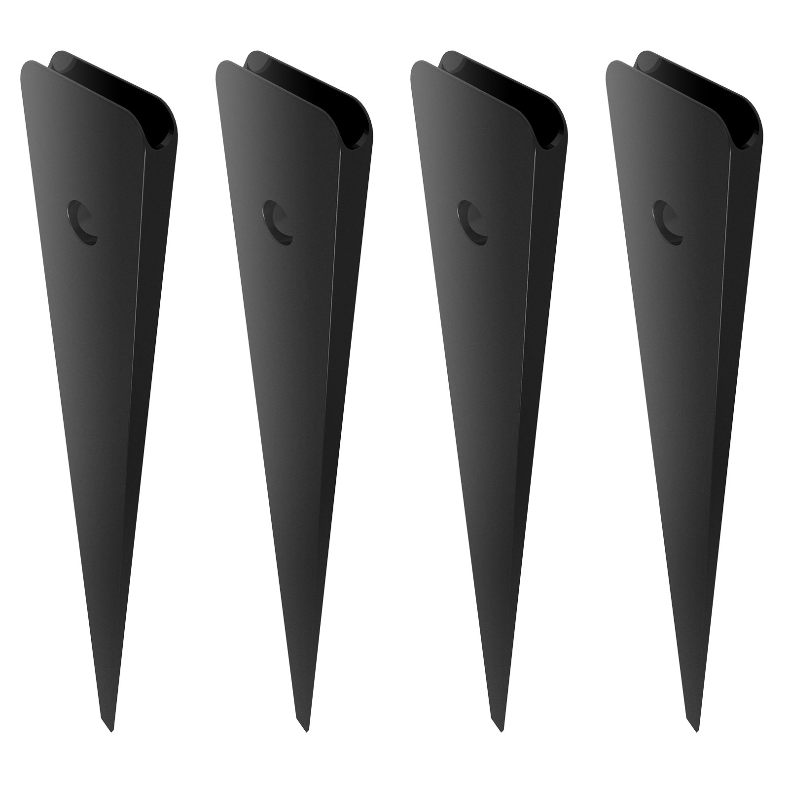 Metalowe tralki schodowe VEVOR, 25 x 5,5 x 965 mm, płaskie, dekoracyjne tralki ze stopu aluminium, zestaw 72 tralek tarasowych ze śrubami, klasyczna, pusta balustrada tarasowa