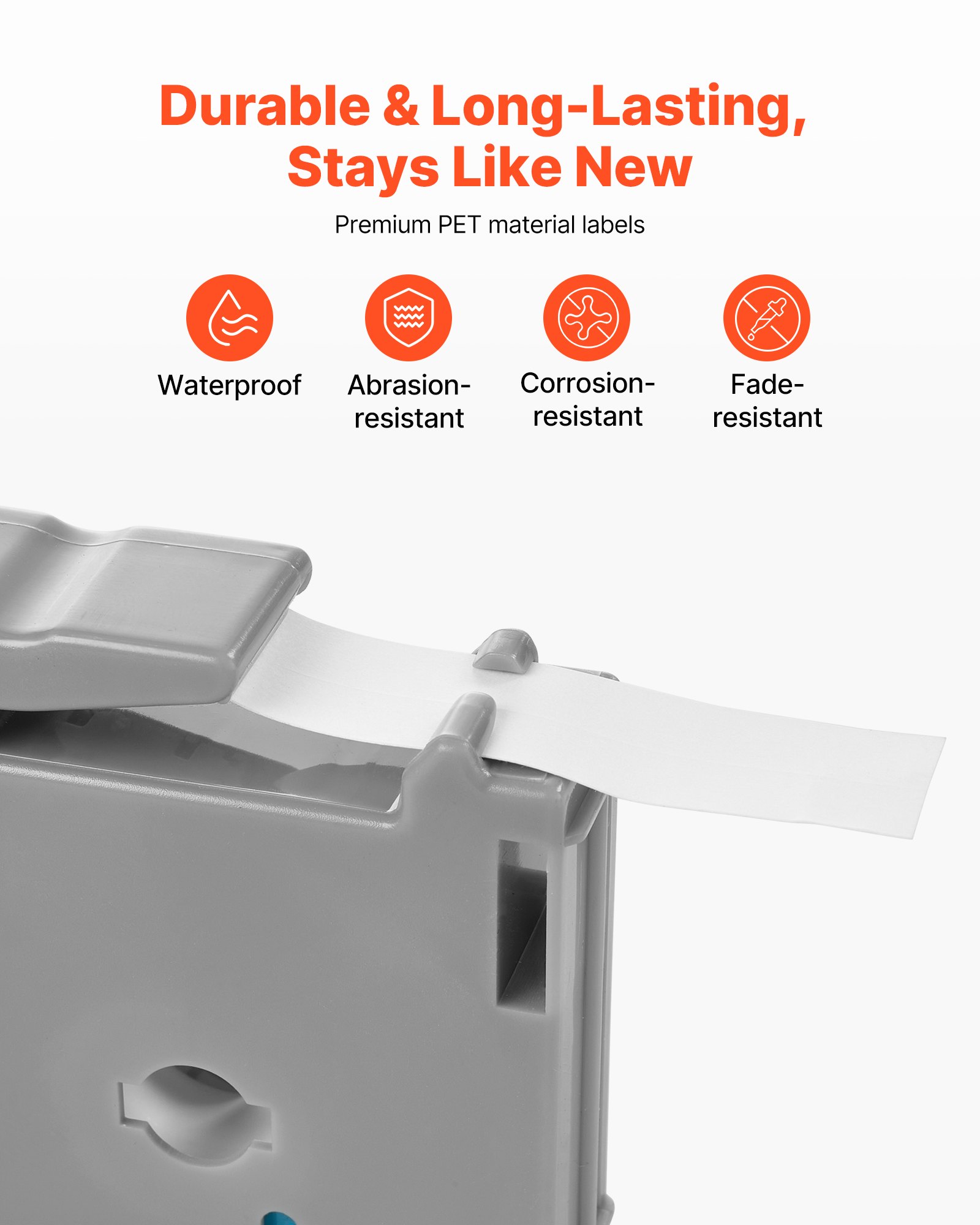 Taśma etykietowa VEVOR, opakowanie 4 szt., szerokość 12 mm, czarno-biała, kompatybilna z różnymi drukarkami etykiet Brother: PT-M95, PT-90, PT-70BM, PT-85, PT-80, zamiennik M-K231