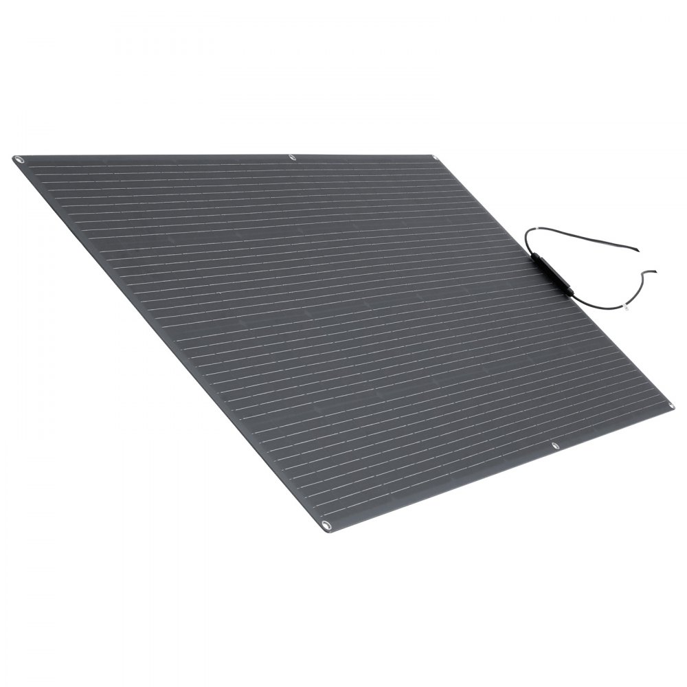 VEVOR Półelastyczny panel słoneczny 200 W, monokrystaliczny panel słoneczny, ładowarka monofoniczna Off-Grid z wyjściem MC4, wodoodporność IP67 do łodzi, kamperów, samochodów, domków i powierzchni zakrzywionych