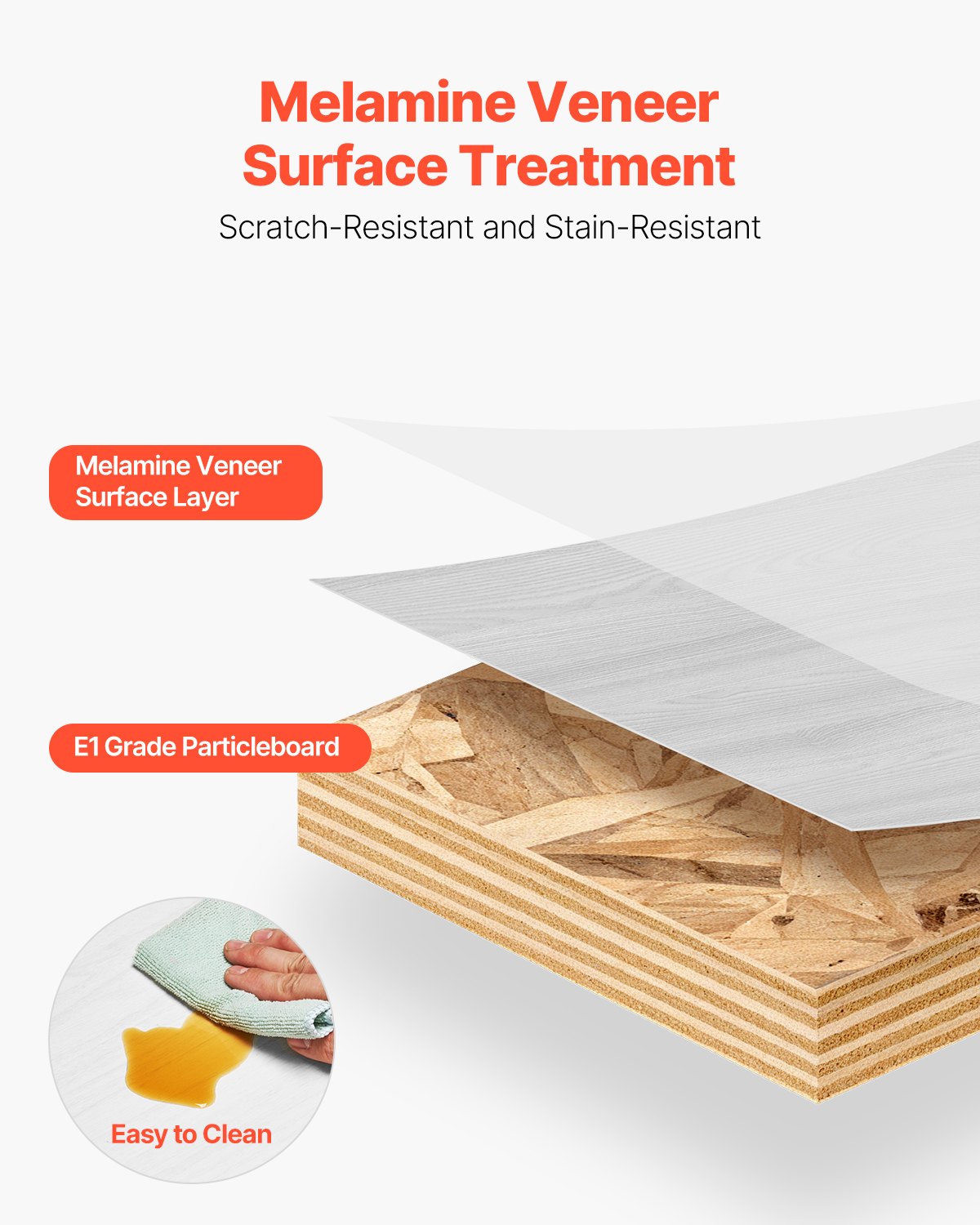 VEVOR Szafka RTV wisząca, szafka RTV z otworem na kable, wisząca półka RTV z miejscem do przechowywania odtwarzacza DVD, dekodera, konsoli do gier, szafka ścienna o udźwigu 52 kg, biała, długość 180 cm