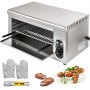 BuoQua Lift Salamander 2000W Salamander Gastro Grill Salamander Powierzchnia robocza 45x26cm Grill Salamander Bartscher Gastronomy Stal nierdzewna z regulacją temperatury 50-300℃
