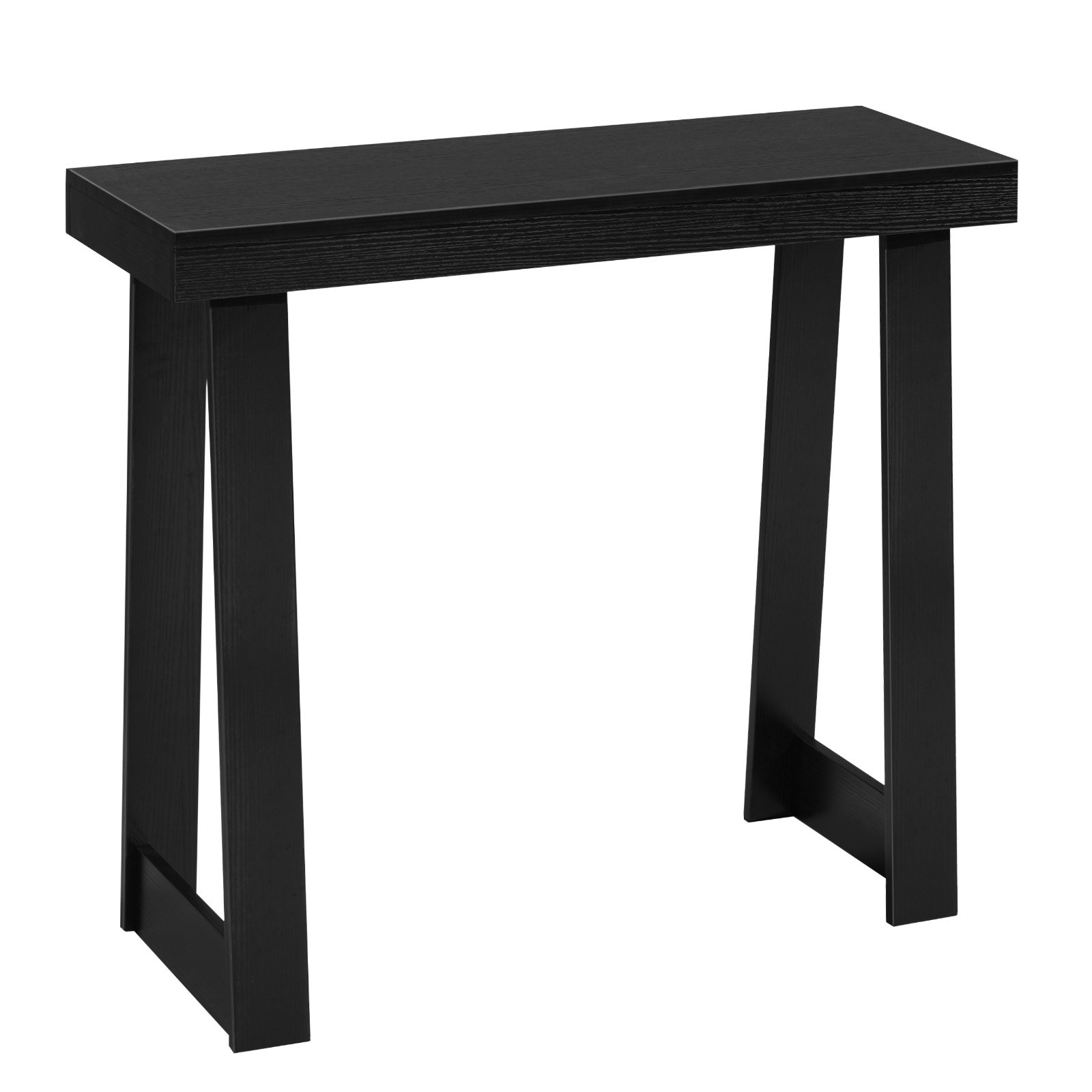 VEVOR Stolik konsolowy, stolik wejściowy za sofą (91,5 x 30,5 x 81 cm / dł. x szer. x wys.), prostokątny stolik boczny z płyty wielowarstwowej do przedpokoju, sypialni, salonu, holu, nowoczesny czarny stolik do przedpokoju