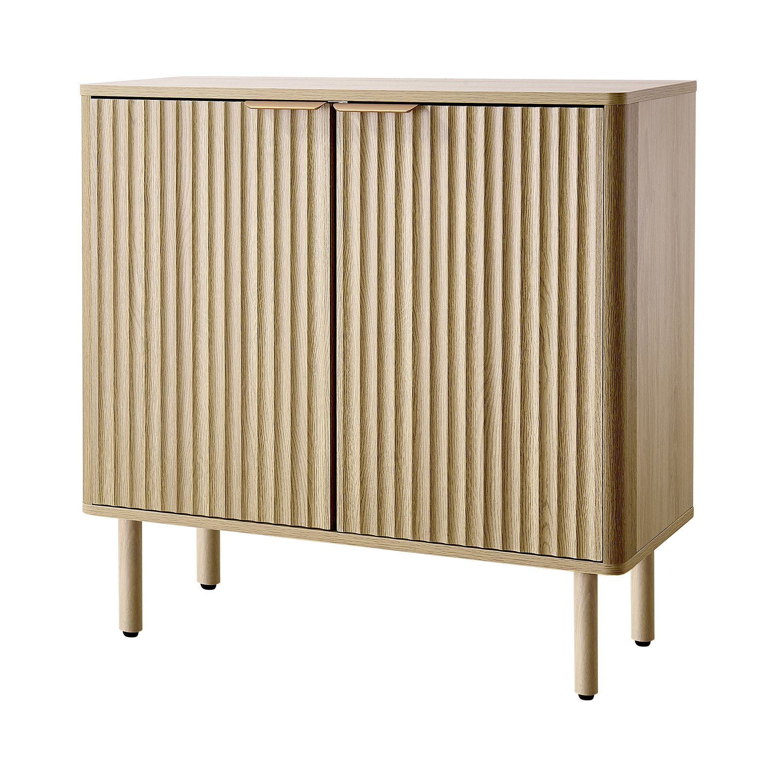 VEVOR Szafka kuchenna z 2 półkami, kredens w stylu średniowiecznym do salonu, przedpokoju, kuchni, szafka do przechowywania 80 x 37,5 x 80 cm Dębowy kredens kuchenny