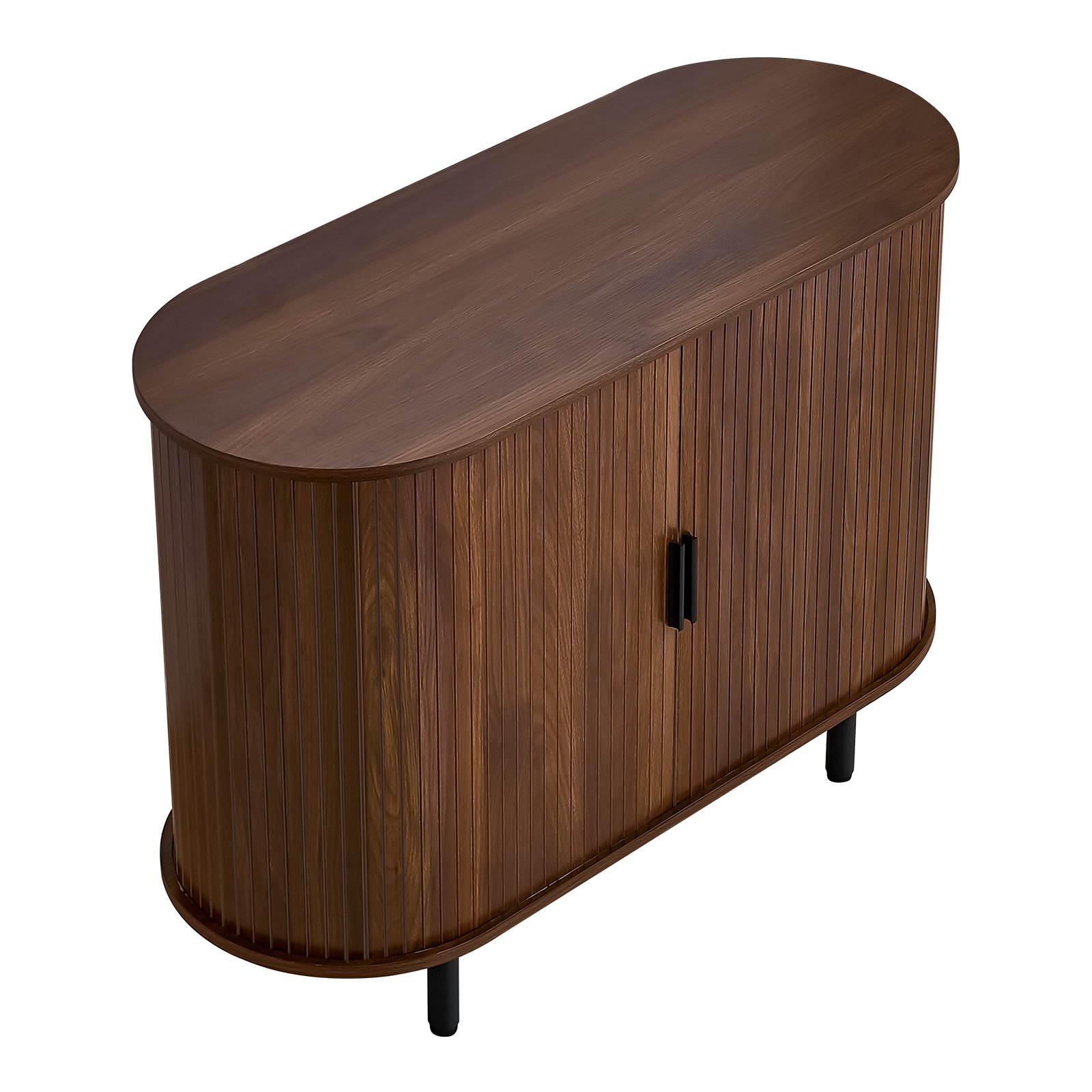 VEVOR Szafka kuchenna z 2 drzwiami przesuwnymi, szafka bufetowa w stylu średniowiecznym do salonu/przedpokoju, szafka do przechowywania 100 x 40 x 75 cm Szafka kuchenna bufetowa z orzecha włoskiego